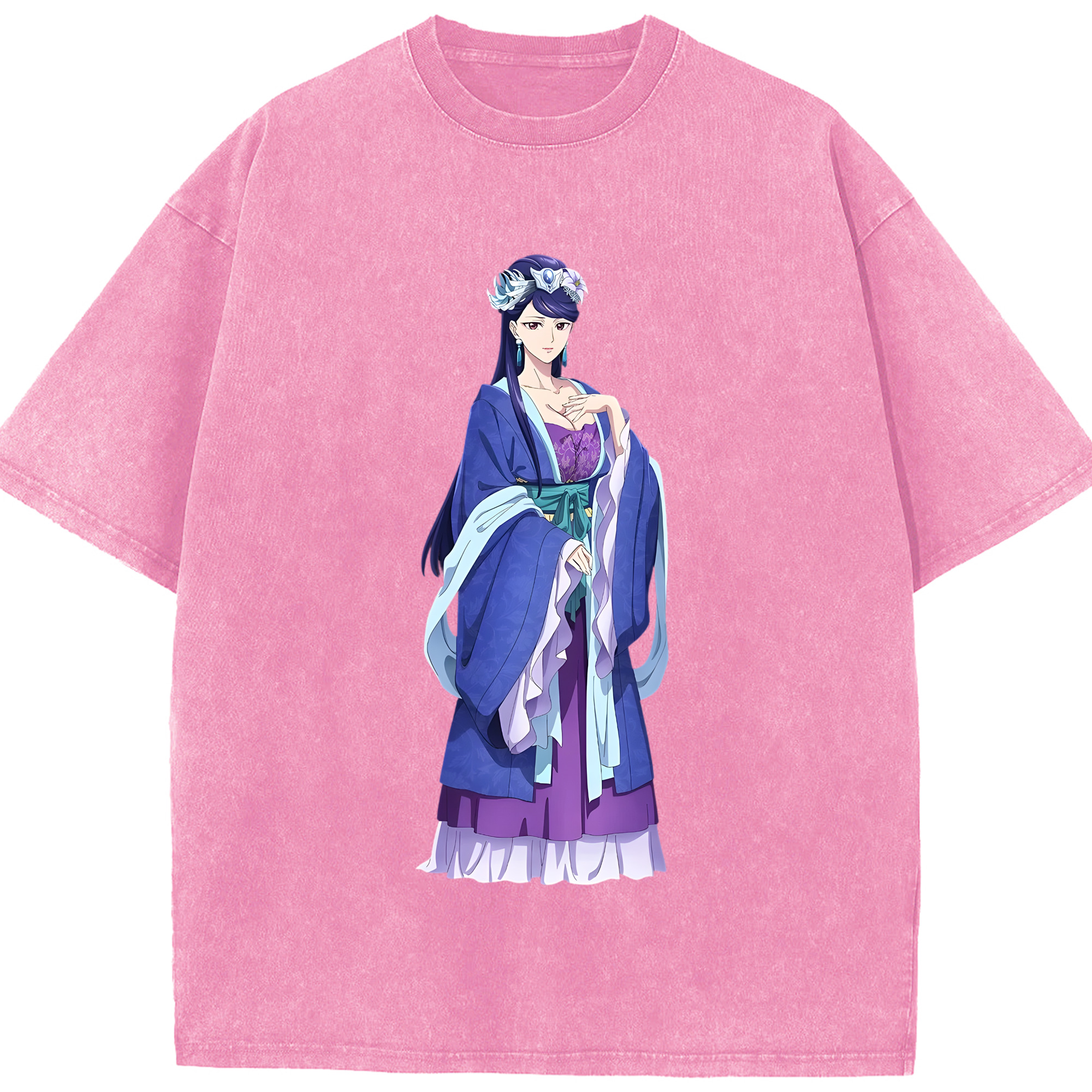 （画像用） 薬屋のひとりごと The Apothecary Diaries 綿100% ヴィンテージ風 半袖Tシャツ（フロントプリント）